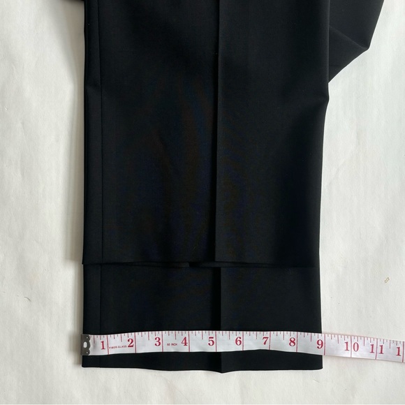 Theory Wool Straight Dress Pants Black Size 4 - Picture 12 of 16